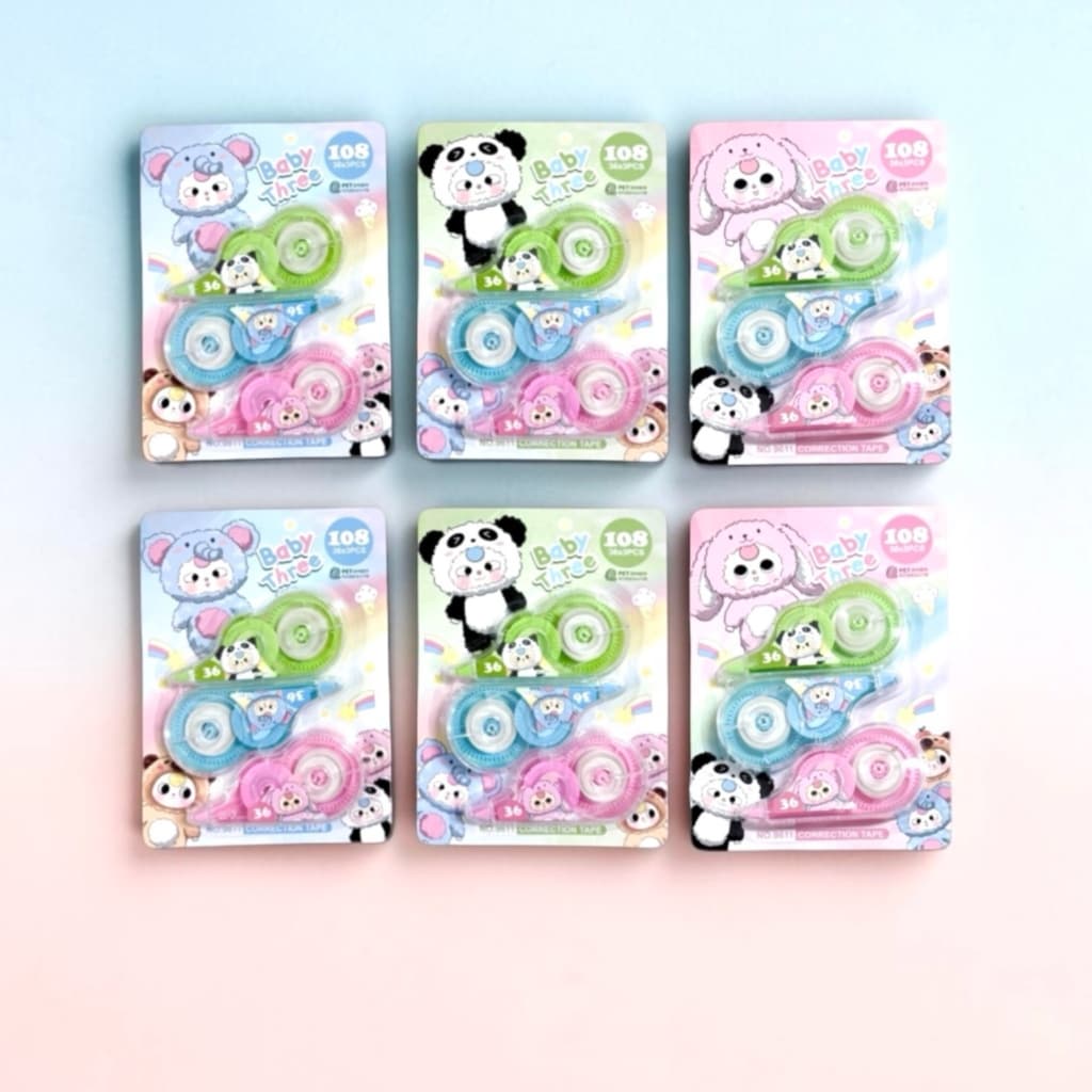 เทปลบคําผิด แพคx3 x4ชิ้น พร้อมส่ง