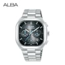 ALBA Sportive Quartz อัลบา นาฬิกาข้อมือ รุ่น AT3L03X ขนาด 39 x 48 mm. สีดํา