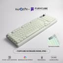 คีย์บอร์ด FURYCUBE IP98 ปุ่มยาง 98 Keys แบบมีสาย ไฟRGB 12โหมด Mechanical Feel/สีเขียว