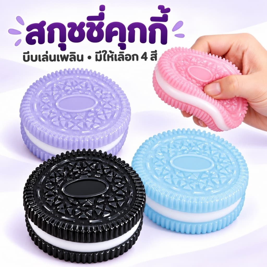ของมาใหม่!คุกกี้บีบของเล่น squishy toy คลายความเครียด สําหรับนักเรียน ทํางาน