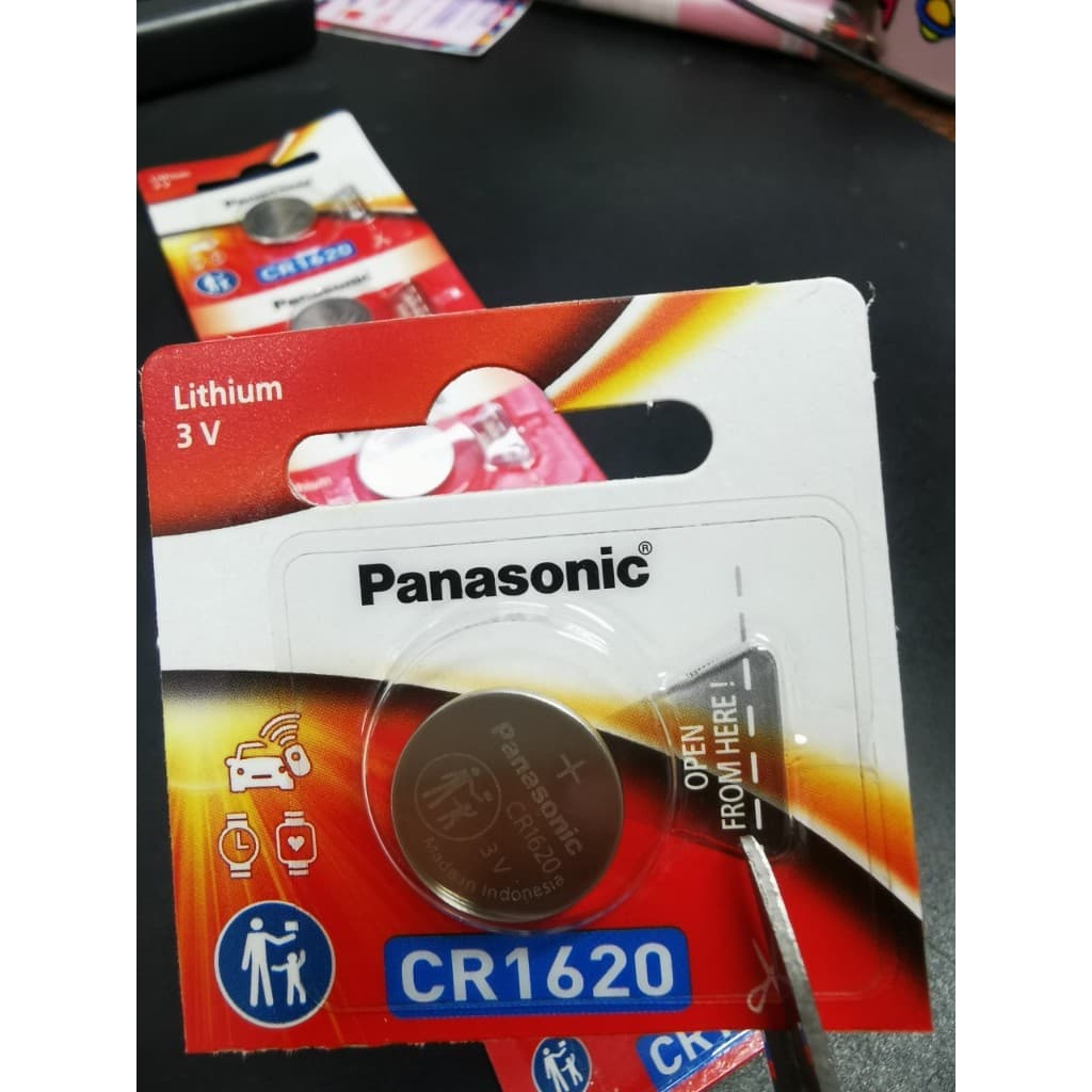 Panasonic CR1620 แท้ประกันศูนย์ ถ่านกระดุม แพคเกจใหม่ 1620ถ่านรีโมทรถยนต์ ถ่านรีโมทรถ แบตกระดุม Button…