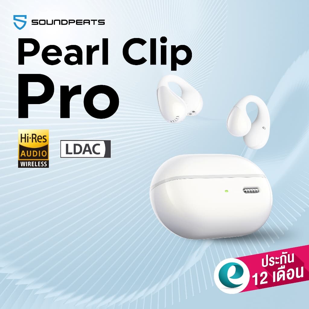 SoundPEATS PearlClip Pro Hi-res LDAC หูฟังบลูทูธ clip on หูฟังไร้สาย Open Ear Headphone