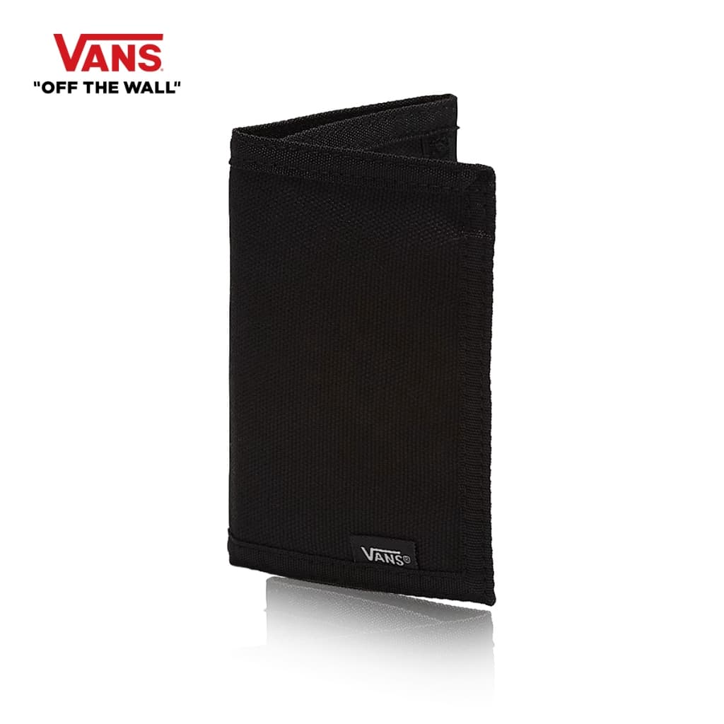 VANS SLIPPED TRIFOLD WALLET - BLACK กระเป๋า กระเป๋าสตางค์ กระเป๋าใส่ธนบัตร กระเป๋าใส่บัตร กระเป๋าใส่เงิน รูปที่ 1