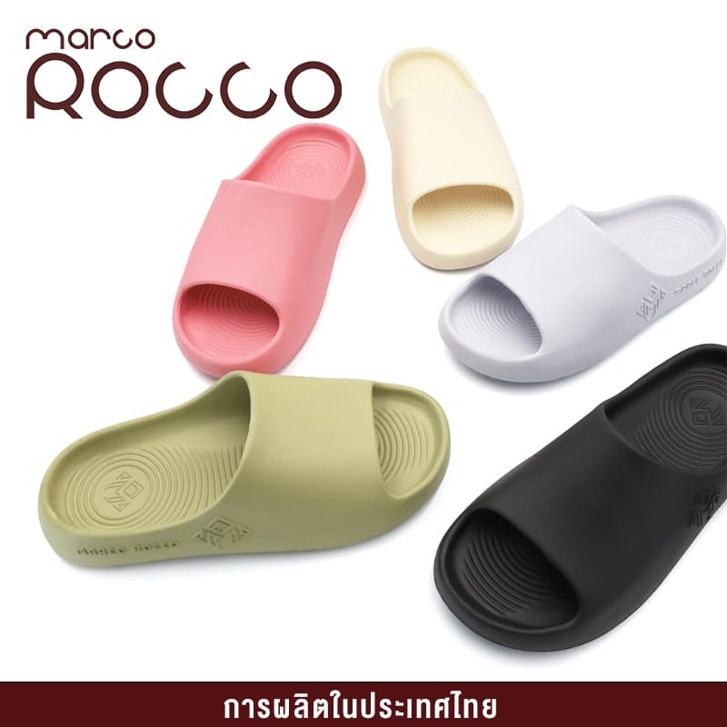 Marco Rocco รองเท้าแตะใส่ในบ้านแฟชั่น EVA แบบสวม กันน้ํา กันลื่น พื้นนุ่ม รองเท้าแตะผู้หญิง MR8001W