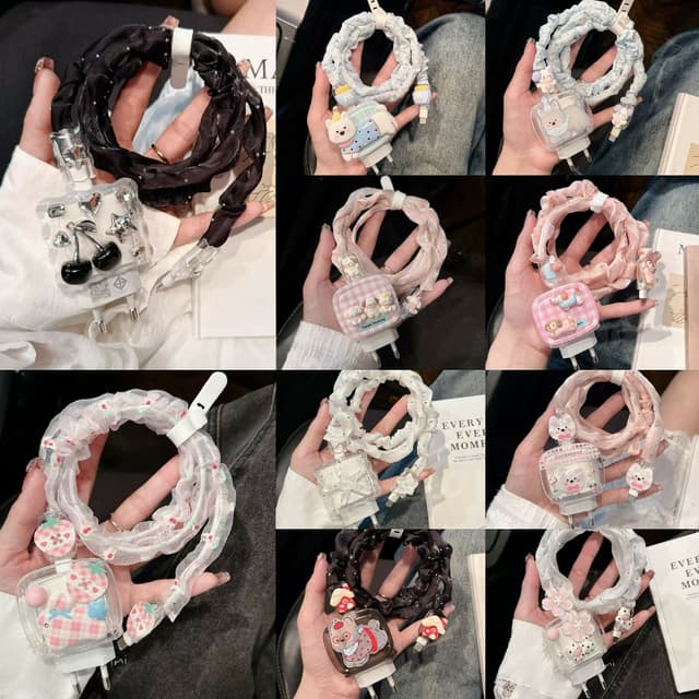 สินค้สพร้อมส่งที่ไทยคะ ชุดพันสายชาร์จพร้อมเคสหัวชาร์จของ รุ่นใหม่คะที่18W 20W 35W