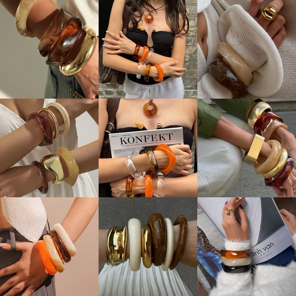 (รวมกําไล ) Bracelets Set | พร้อมส่ง กําไลข้อมือ แฟชั่น สายฝอ (ไม่ใช่สแตนเลส)