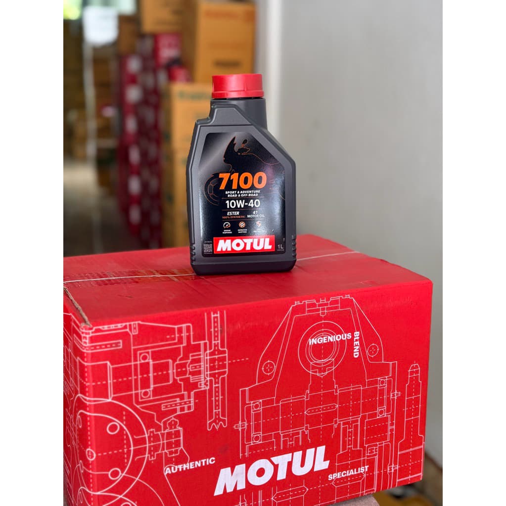 (X1 กระป๋อง) น้ํามันเครื่อง Motul 7100 Fully 10W-40 ขนาด 1L. แท้100%