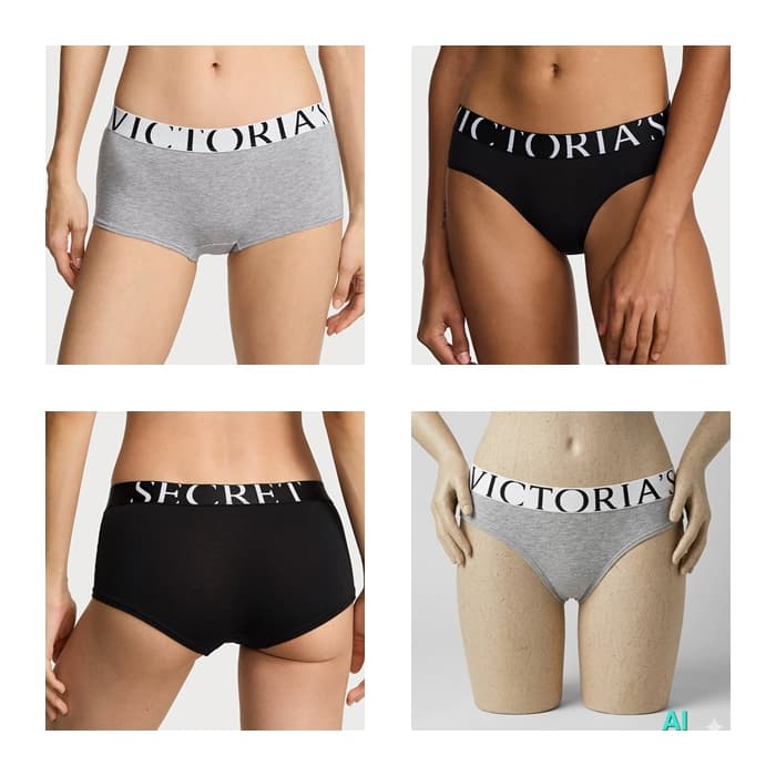 กางเกงใน วิคเตอเรีย ซีเครต Victoria’s รุ่น Exploded Logo Cotton Boyshort /Hiphugger Panty รุ่นใหม่