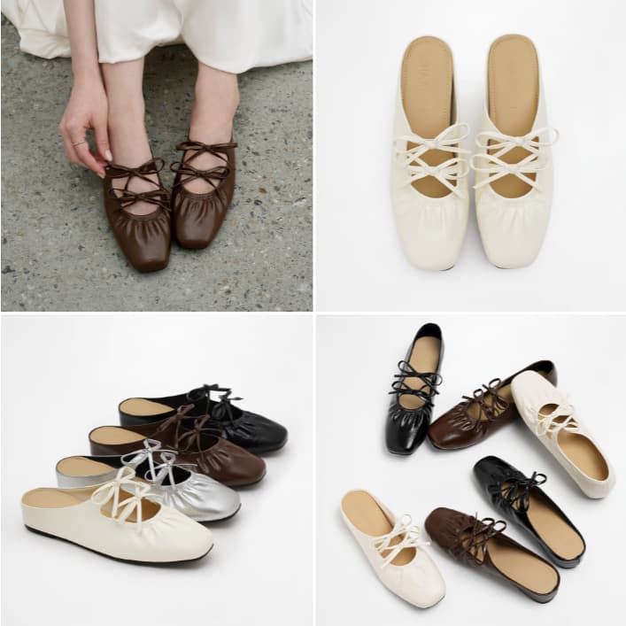 CHAAKAN [นําเข้าเกาหลี 100%] Cordelia Platform Mule Flat รองเท้าเปิดส้นผู้หญิง ส้นในซ่อน 3.5ซม. หัวเหลี่ยม…