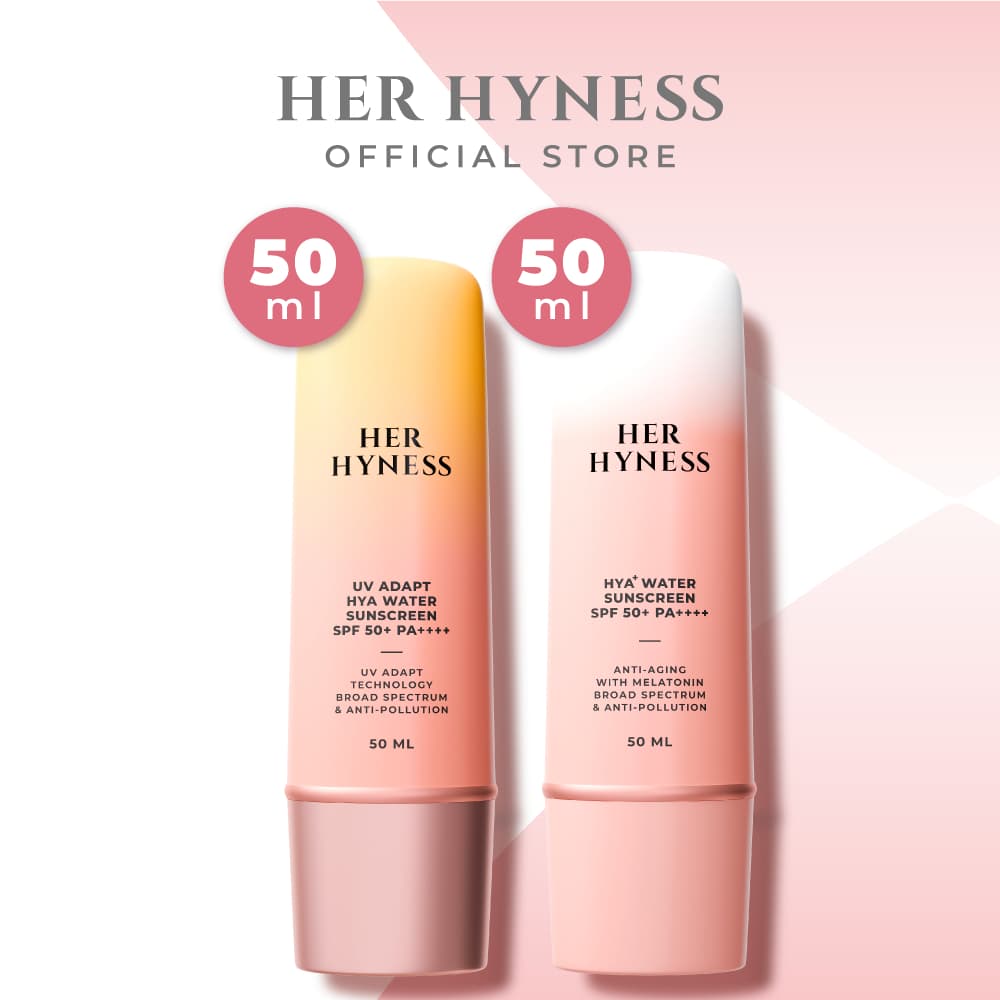 HER HYNESS SUNSCREEN SPF 50+ PA++++ กันแดดอัจฉริยะ กันแดดเนื้อน้ํา กันแดดสูตรสปอร์ต 50มล.