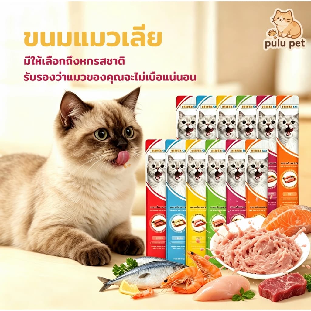 จัดส่งฟรี PAWZA PET ขนมแมวเลีย15g*100ซอง อาหารเปียกแมว คละรส ปลาทูน่า/ไก่/เนื้อวัว/ปลาค็อด/ปลาแซลมอน…