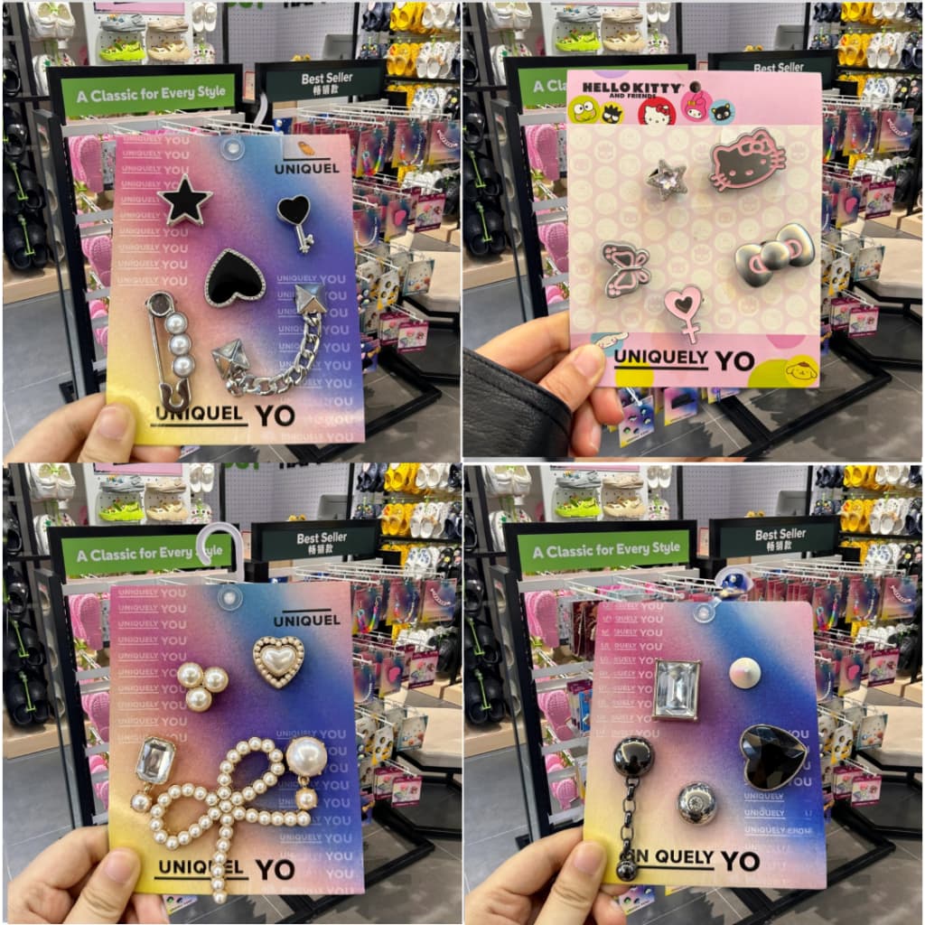 <ส่งจากกรุงเทพฯ>Jibbitz Crocs ตั้งค่าอุปกรณ์เสริมคู่การ์ตูน 100% ของ Crocs ที่เหมาะสําหรับ Crocs
