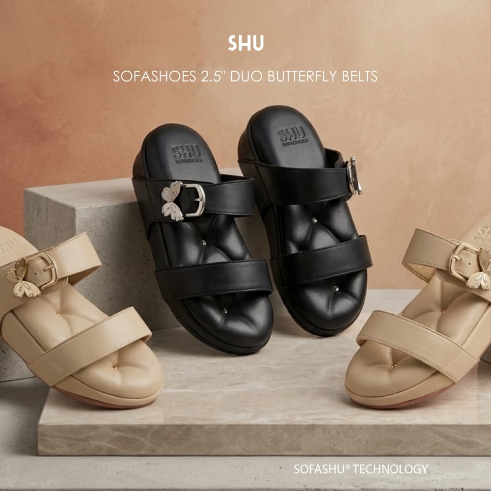 SHU SOFASHOES 2.5" DUO BUTTERFLY BELTS รองเท้า รูปที่ 1