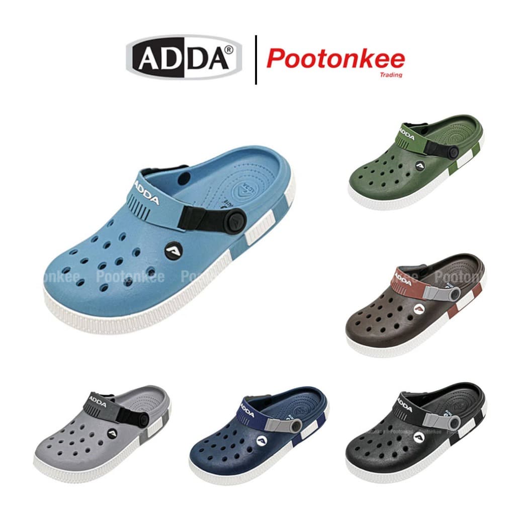 ADDA รองเท้าแตะหัวโต รองเท้าลําลอง สําหรับผู้ชาย รุ่น 55U18-W1 / 55U18-M1 (ไซส์ 7-10)