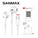 sanmax หูฟัง Typec D17 AAA ชิปดิจิตอล ลดเสียงรบกวน เสียงดี เบสหนักแน่น USBC สําหรับ os Android i15 i16 i17…