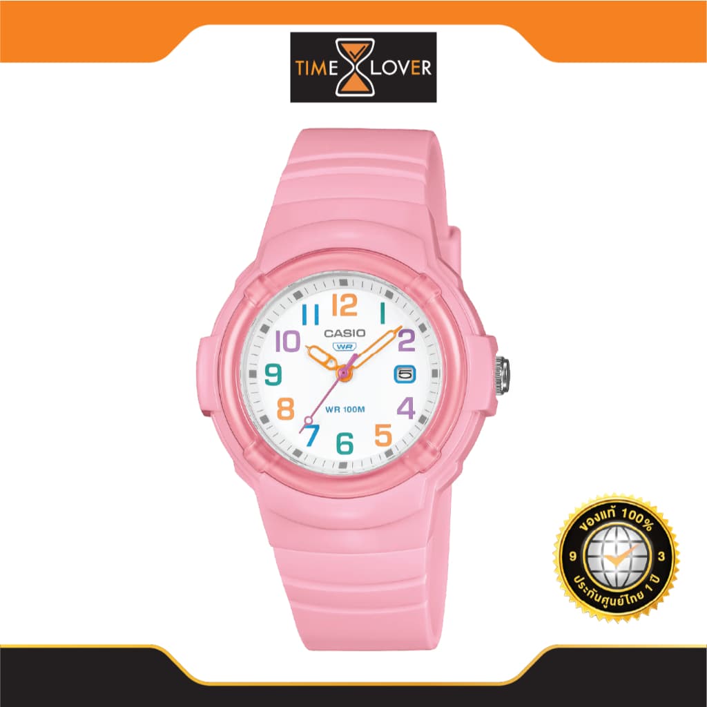 CASIO รุ่น LX-800H-4A ของแท้ ประกันศูนย์ สีสันสุดป๊อป เรือนผู้หญิง 34.7 MM กันน้ํา 100 เมตร