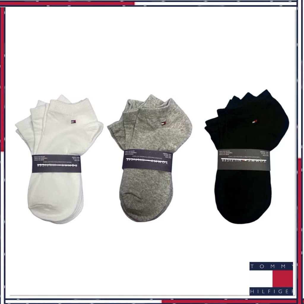 มีส่งด่วน💨ถุงเท้า tommy ข้อสั้น ผ้านุ่มใส่สบายมาก ใส่ได้ตั้งแต่ 35-42 1แพ็ค3คู่ สี ขาว ดํา เทา…