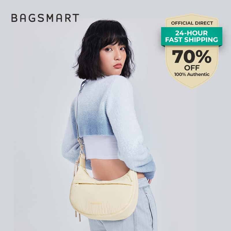 BAGSMART แฟชั่นเกี๊ยวกระเป๋าผู้หญิงสบาย ๆ เดินทางกระเป๋าสะพาย Crossbody bag กระเป๋าสะพาย shoulder bag