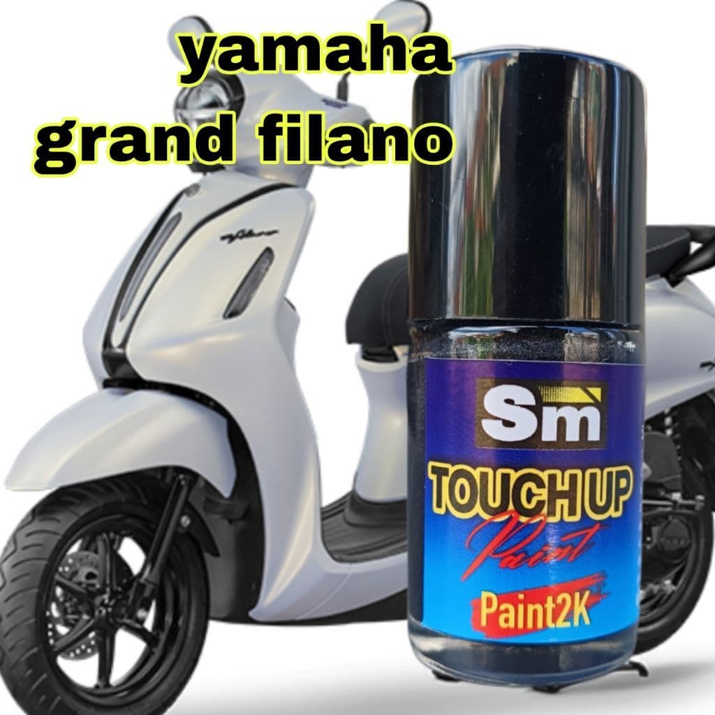 สีแต้มมอไซค์ YAMAHA GRAND FILANO ปี 2025 ขนาด 10ml ฟรีของแถม 2ชิ้น!! สําหรับแต้มปิดรอย