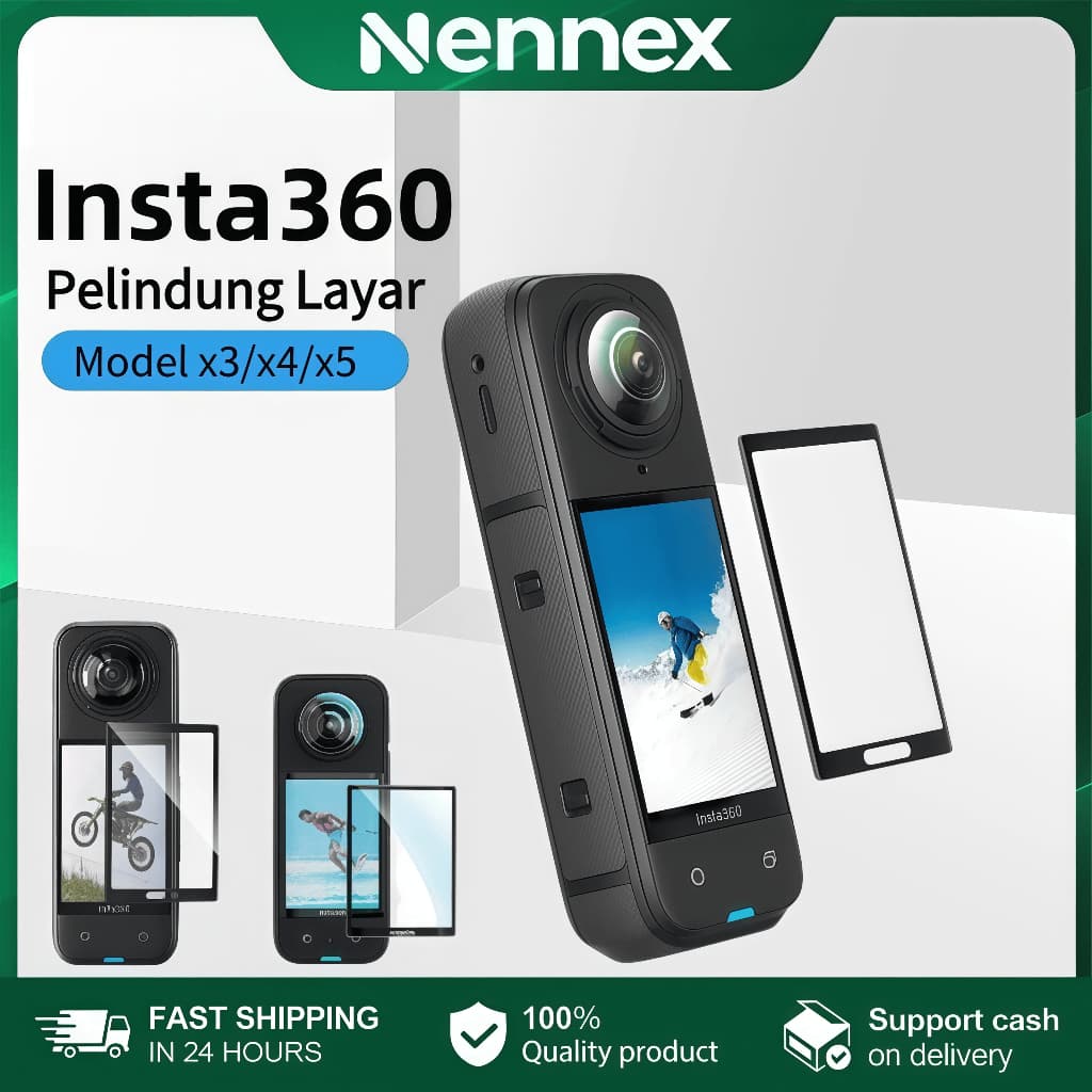 อุปกรณ์เสริมฟิล์มเต็มรูป Insta360 X5 X4 X3 ป้องกันหน้าจอ สําหรับ Insta360X5 X4 ป้องกันรอยขีดข่วน