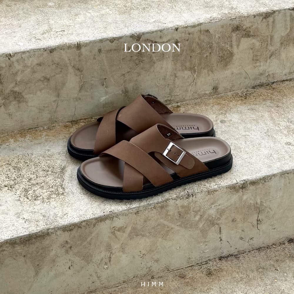 LONDON รองเท้าหนังแท้ By Himmshoes รองเท้าสวม แตะ รองเท้าผู้ชาย 2026