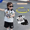ชุดเสื้อกล้ามและกางเกงขาสั้นสําหรับเด็กผู้ชาย ดีไซน์ทันสมัย ​​ทรงหลวม สบาย และระบายอากาศได้ดี สไตล์เกาหลี…