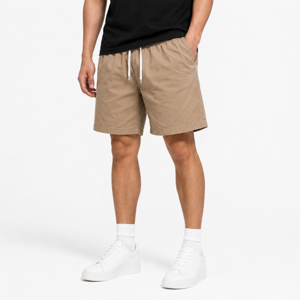 OUTLET กางเกงขาสั้นผู้ชาย เอวยาง Cotton Spandex ผ้ายืด ราคาพิเศษ John Nonlen