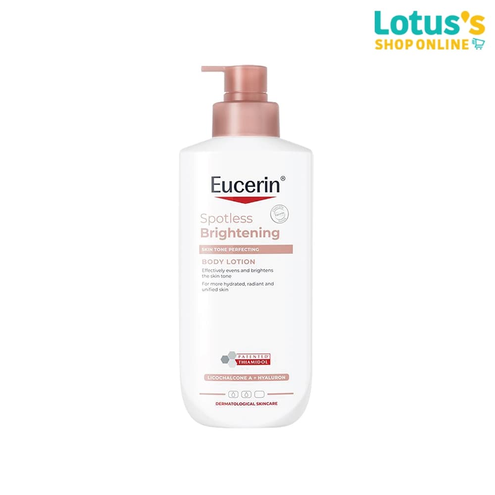 ยูเซอริน สปอตเลส ไบรท์เทนนิ่ง สกินโทน เพอร์เฟคติ้ง บอดี้ โลชั่น 400 มล. EUCERIN SPOTLESS BRIGHTENING SKIN TONE