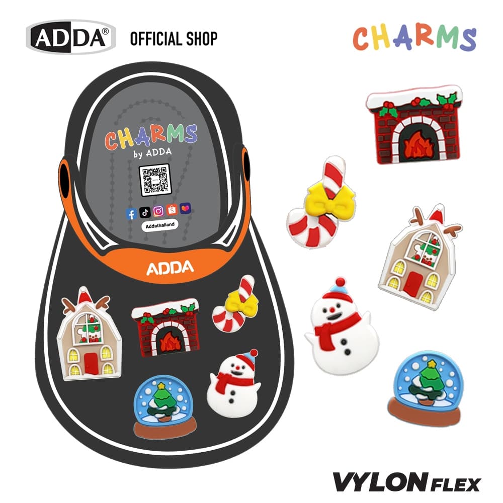 ADDA ตัวติดรองเท้า Christmas SET 5 PCS รุ่น CM011W1