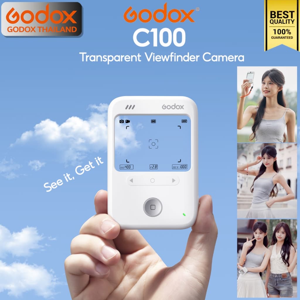 Godox Camera C100กล้องสไตล์Retroใช้หน้าจอแสดงผลแบบโปร่งใส (Transparent Viewfinder)-รับประกัน3 เดือน
