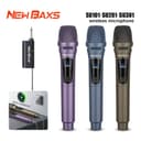 NEW BAXS SU101/SU102 ไมโครโฟนไร้สาย UHF การชาร์จ 5V, Plug and Play 6.5 มม. ระยะรับ 50 ม KTV Karaoke Matte…