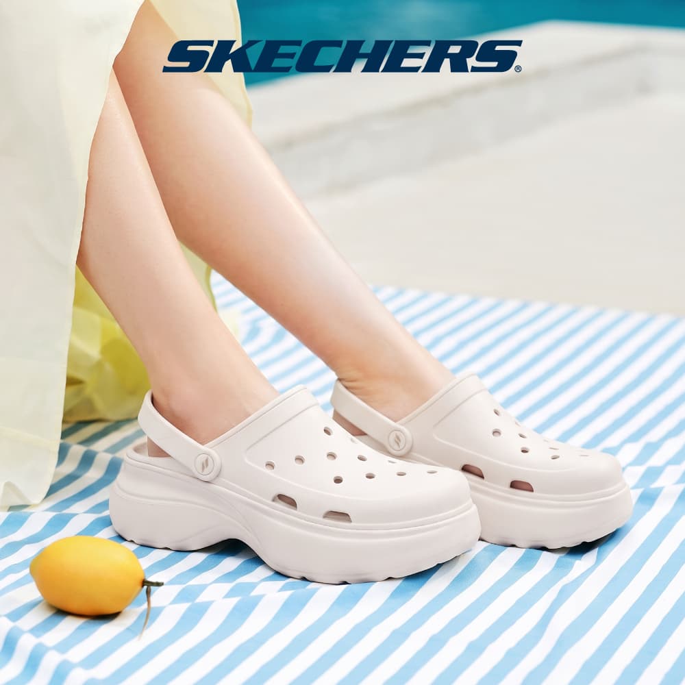 Skechers สเก็ตเชอร์ส รองเท้าแตะผู้หญิง Women Foamies Tai That Girl Shoes - 111678-NAT