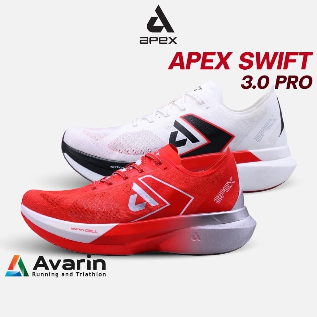 Apex Swift 3.0 Pro / 2.0 Pro ทุกสี (ฟรี! ตารางซ้อม) รองเท้าวิ่งคาร์บอน น้ําหนักเบา