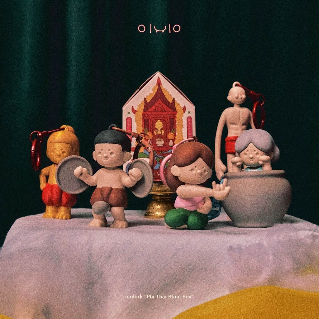 olulo - olulork “Phi Thai Blind Box” กล่องลุ้นพวงกุญแจผีไทย