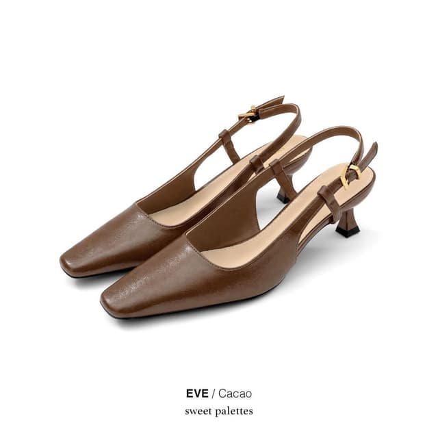 Sweet Palettes รองเท้าส้นสูง Eve Cacao