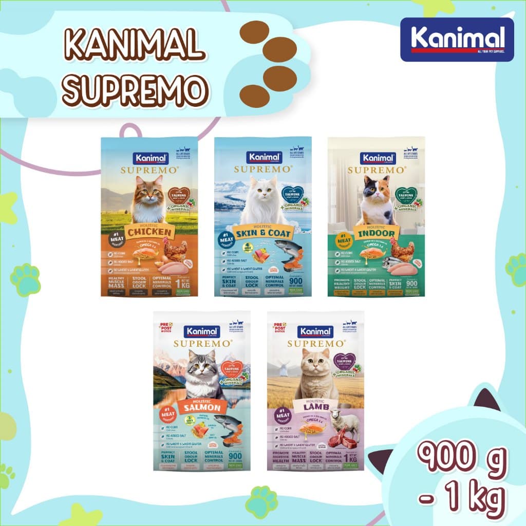 KANIMAL SUPREMO Cat Food อาหารแมวคานิมอลซูพรีโม่ อาหารแมว สําหรับน้องแมวทุกสายพันธุ์
