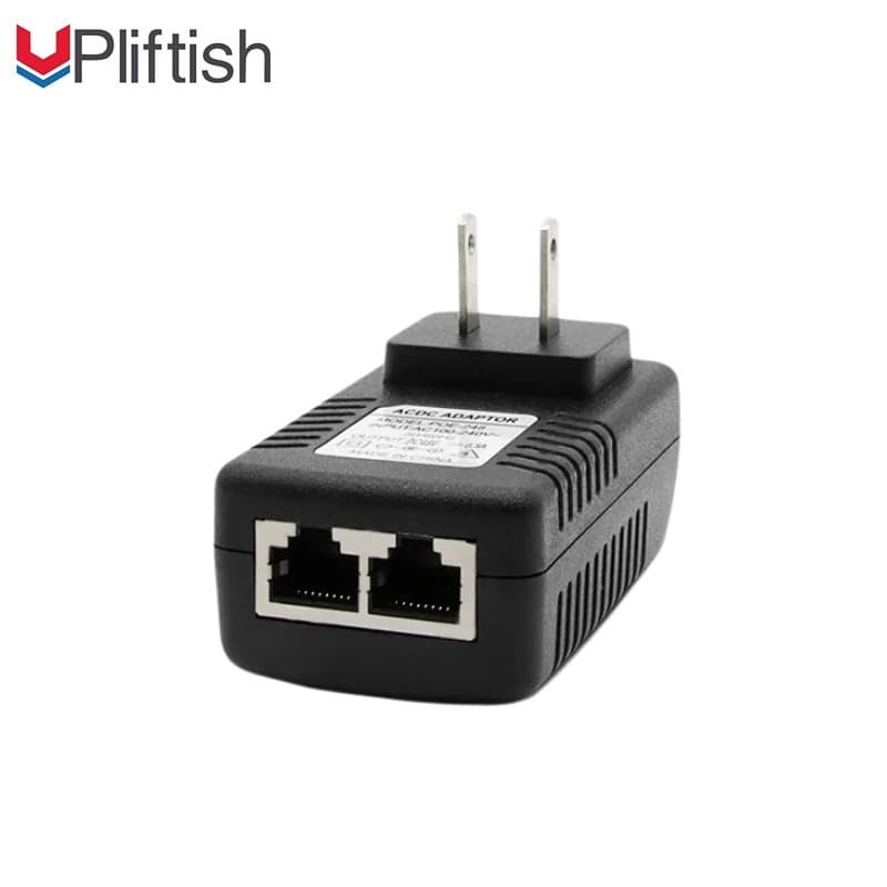 Upliftish DC48V 0.5A 24W POE ปลั๊กไฟสํารอง Injector Splitter สําหรับกล้องวงจรปิดกล้อง IP Ethernet อะแดปเตอร์