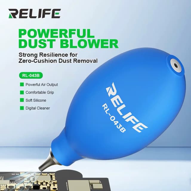 RELIFE RL-043B เครื่องเป่าลมกําจัดฝุ่น ทําความสะอาดทรงพลัง เหมาะสําหรับทําความสะอาดฝุ่นจากโทรศัพท์ แท็บเล็ต…