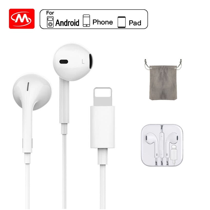 sanmax หูฟังบลูทูธแบบมีสาย S14B เสียงดี มีไมโครโฟนในตัว สําหรับ phone 7 8 x 11 12 13 14 se xr(รับประกัน 6…