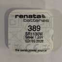 ถ่านกระดุม Renata 389 / SR1130W ของแท้ 1.55V แบ่งจําหน่าย 1เม็ด,5เม็ด