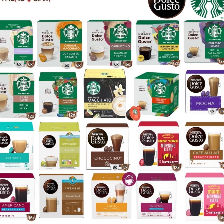 ลดล้างสต็อก! คุ้มๆ กาแฟแคปซูล Nescafe Dolce Gusto / Starbucks by Nescafe Dolce Gusto แคปซูลกาแฟ