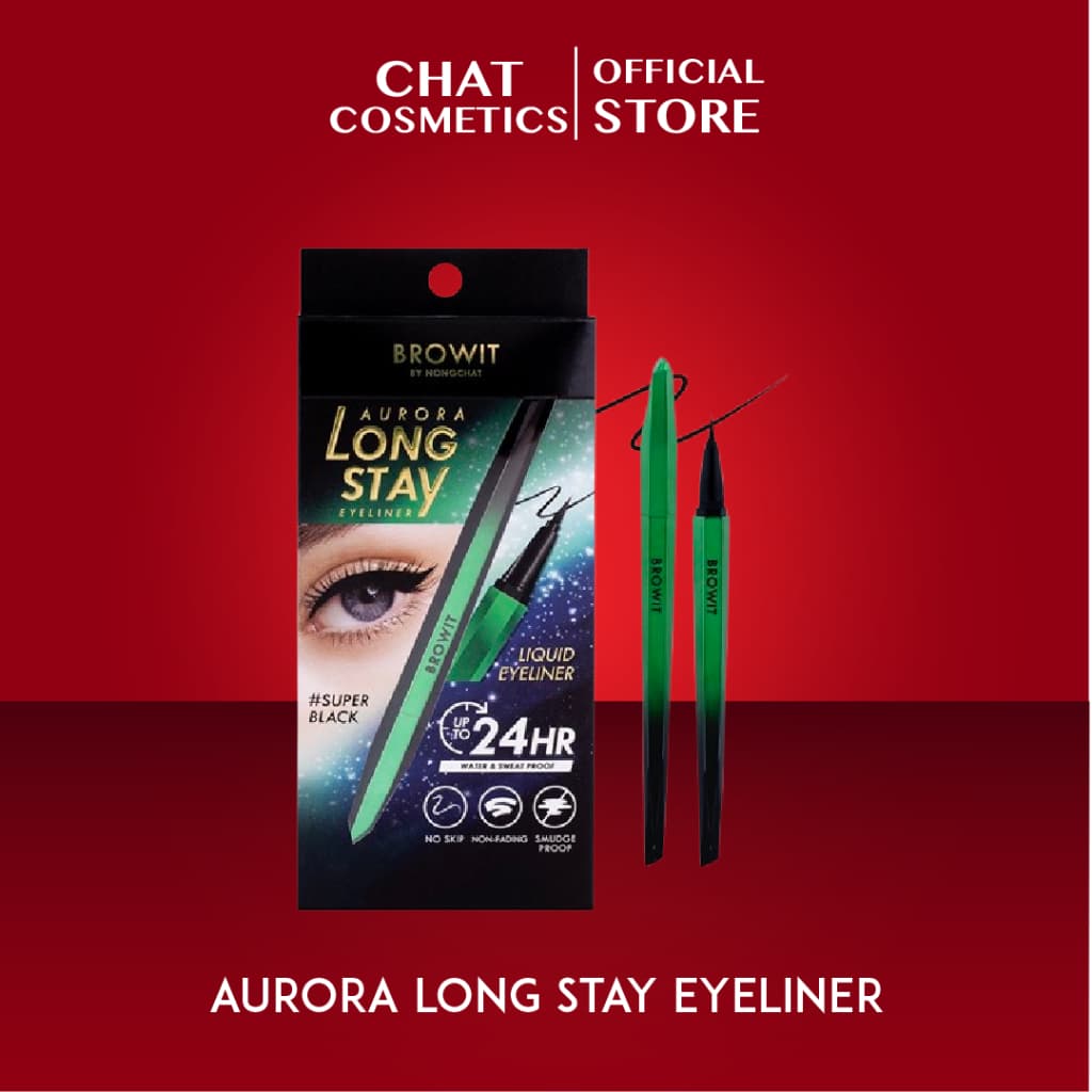 บราวอิท ออโรร่า ลองสเตย์ อายไลน์เนอร์ Browit Aurora Long Stay Eyeline (อายไลน์เนอร์หัวพู่กัน , ติดทน กันน้ํา)