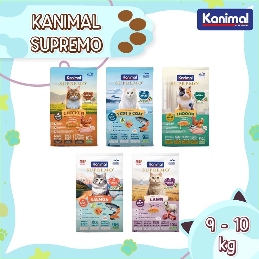 KANIMAL SUPREMO Cat Food อาหารแมวคานิมอลซูพรีโม่ อาหารแมว สําหรับน้องแมวทุกสายพันธุ์
