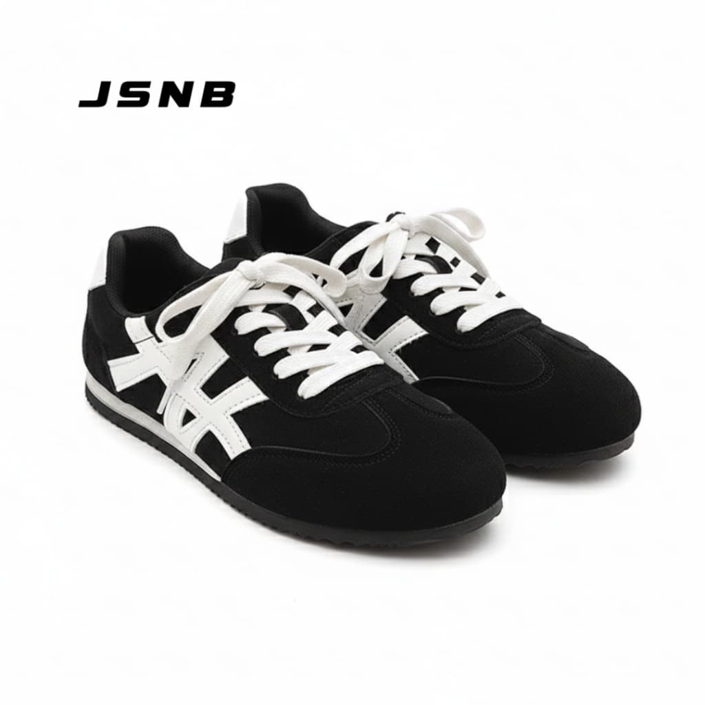 JSNB สินค้าใหม่ รองเท้าผ้าใบหนังกลับ รองเท้าสไตล์วินเทจ Y2K นุ่มสบาย แฟชั่นสุดฮิต unisex size 36-45 [LNTU601]