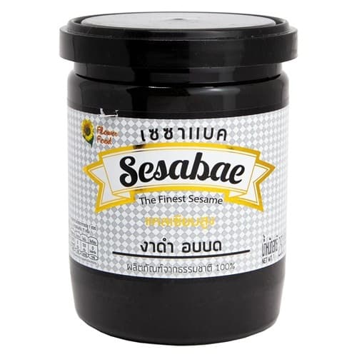 เซซาแบค งาดําอบบด รสธรรมชาติ250กรัม Crushed roasted Black Sesame (Original) 250 g.