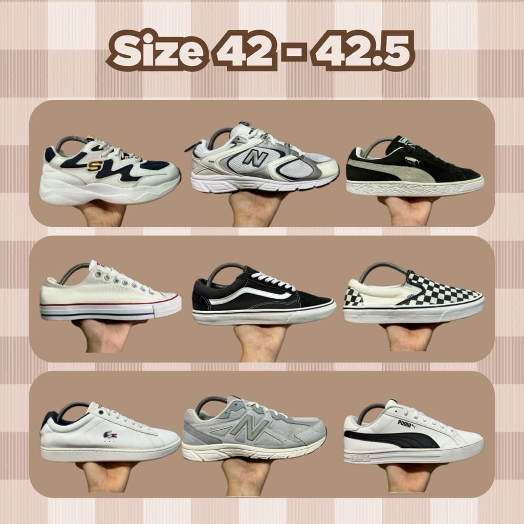 รองเท้าผ้าใบ รองเท้าวิ่ง รองเท้ามือสองของเท้ (ทักแชทก่อนสั่งซื้อเนื่องจากสินค้ามีแค่คู่เดียว)!!️