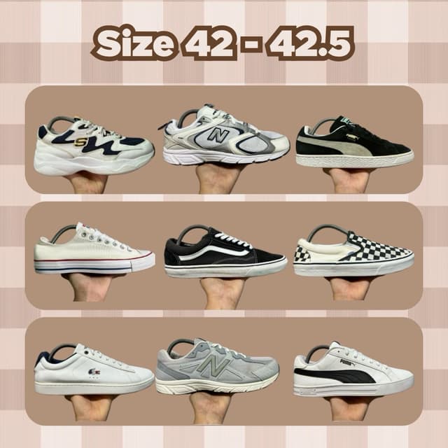 รองเท้าผ้าใบ รองเท้าวิ่ง รองเท้ามือสองของเท้ (ทักแชทก่อนสั่งซื้อเนื่องจากสินค้ามีแค่คู่เดียว)!!️