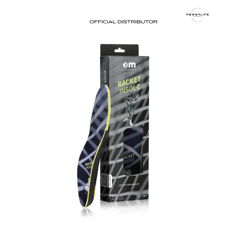 Ortho Movement Racket Insoles แผ่นรองรองเท้ากีฬา เทนนิส Padel แบดมินตัน สควอช รองรับอุ้งเท้า ลดแรงกระแทก