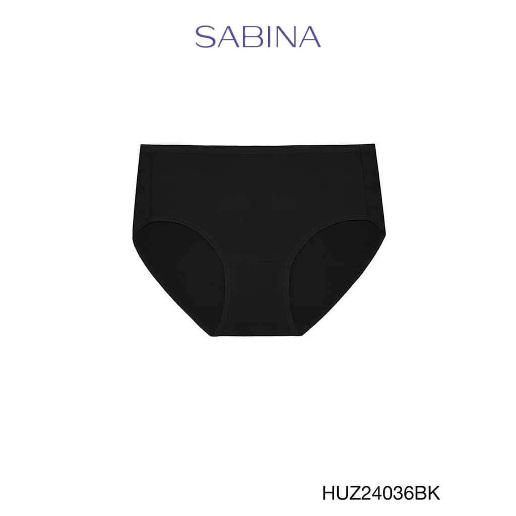 Sabina Habpy Panty กางเกงในทรงเอวสูงปานกลาง รหัส HUZ24036BK - สีดํา