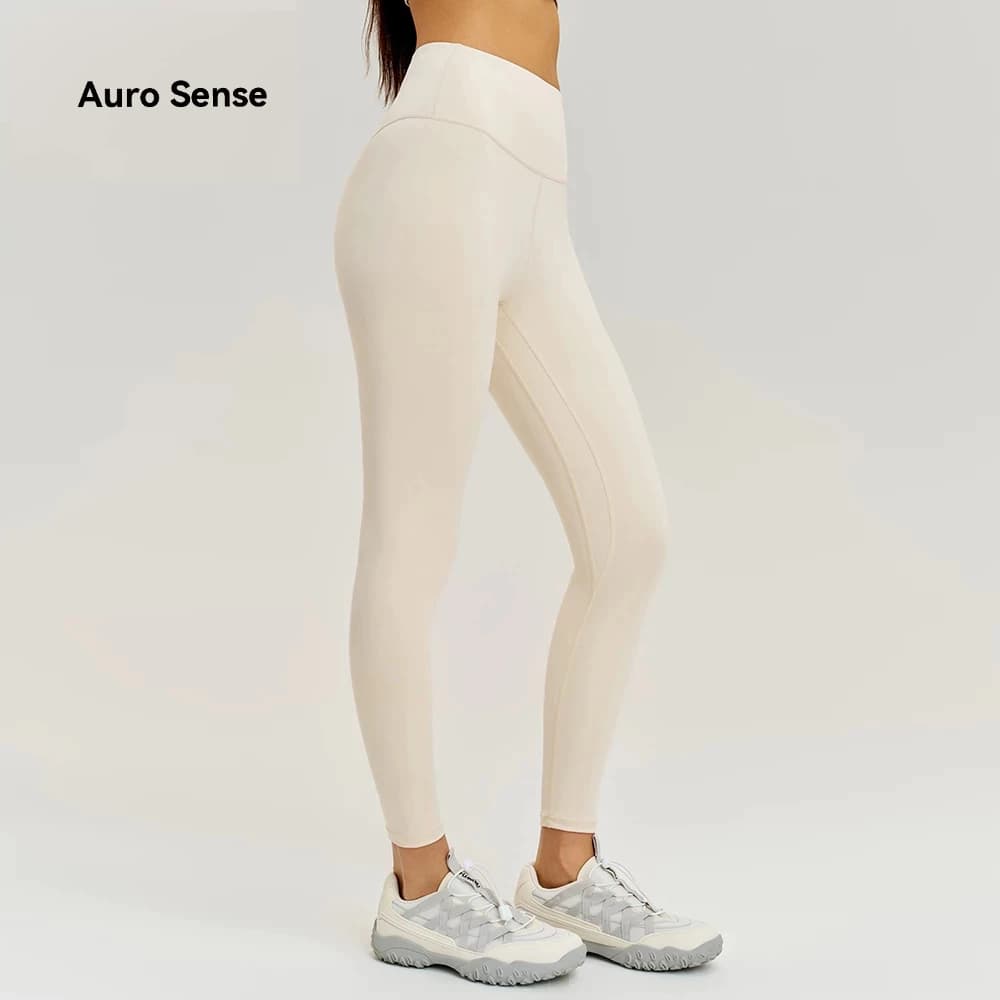 Auro Sense กางเกงโยคะ เลกกิ้ง เอวสูง 10 โทน ยืดสูง แห้งเร็ว ดึงเอว ยกระดับสะโพก ผู้หญิง เหมาะโยคะ วิ่ง ฟิตเนส